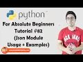 Json Module Python Tutorials For Absolute Beginners In Hindi