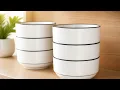 I love the style and stackability of these dishes