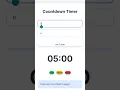 Build Your Own Countdown Timer App with HTML CSS