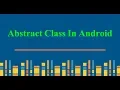 Abstract Class In Kotlin - Kotlin Tutorial