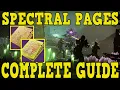DESTINY 2 SPECTRAL PAGES EXPLAINED HOW TO GET USE SPECTRAL PAGES DURING FESTIVAL OF THE LOST