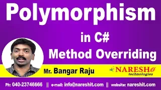 Polymorphism in C Method Overriding C NET Tutorial Mr Bangar Raju