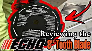 Brush Cutter Review 8 Inch Echo Blade Better than Expected