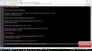 How to login in gmail using Python and Selenium Webdriver Using Chrome