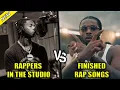 Download Lagu RAPPERS RECORDING IN THE STUDIO VS THE FINISHED RAP SONG MP3