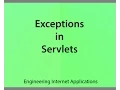 v15 Exceptions in Servlets