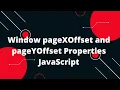 JavaScript Tutorial in Hindi Window pageXOffset and pageYOffset Properties JavaScript