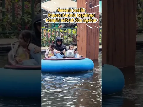Ameena ngomel.ke Papata karna kapalnya nabrak dan hampir nyebur #attahalilintar #aurelhermansyah