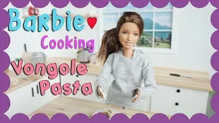 Miniature Cooking Vongole Pasta Barbie Doll Stop Motion 