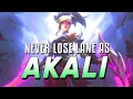 The Secrets to NEVER Losing LANE as AKALI
