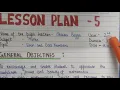 Maths Lesson plan on Even and Odd Numbers for D el ed Class 1 to 5