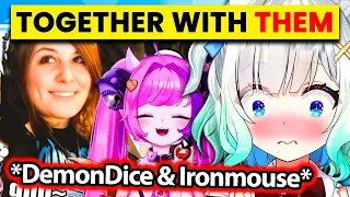 Mint Gets to Perform with Ironmouse and DemonDice