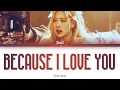 BLACKPINK ROSÉ - BECAUSE I LOVE YOU (Cover) (Color Coded Lyrics Eng/Rom/Han/가사)