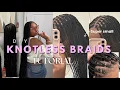 DIY Long Small Knotless Braids Step by Step Guide How To Do Small Knotless Braids Tutorial