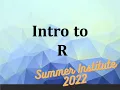 Intro to R for Public Health - Data Visualization with ggplot2