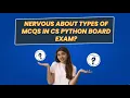 Computer Science with python MCQ bank Class 12th CBSE Term 1