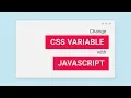 Changing CSS variable with JavaScript