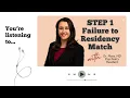 Failed USMLE Step 1 TWICE to Residency MATCH