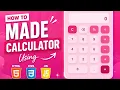 Simple Easy Calculator project using HTML CSS and JavaScript