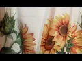 Yorida Yellow Sunflower Kitchen Curtains Floral Bathroom Curtains Review