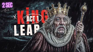 قصة تانية ثانوي الملك لير الفصل الاول King Lear Act 1 الترم الاول 2025 