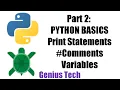 Part 2 Python basics Python turtle graphics Tutorial Genius Tech