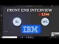 IBM frontend React interview react interview questions and answers react mock interview js