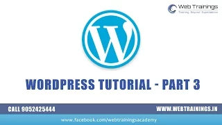 WordPress Theme Installation and Customization Tutorial - Part 3