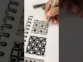 Zentangle pattern