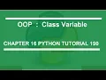 Class Variable Python tutorial 190