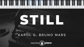 Still - Karol G, Bruno Mars  | KARAOKE PIANO