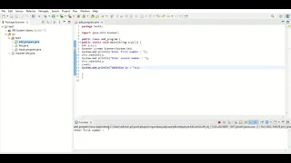 Addition program in Java Eclipse