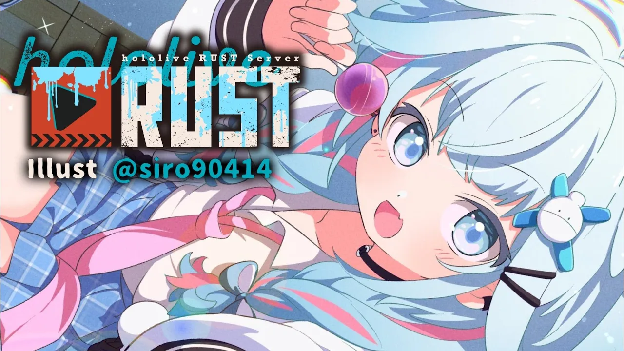 【#holoRUST】PVE最終日の初心者RUST#６【水宮枢／FLOW GLOW】#hololiveDEV_IS