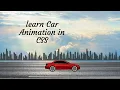 How to make website with Animation Running Car Animation using CSS