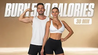 30 Min Standing HIIT Cardio Workout at Home - HIGH CALORIE BURN (Intense, No Equipment)