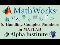 6 How to Handle Complex Numbers in MATLAB Built-in Functions in MATLAB MATH Alpha Institute