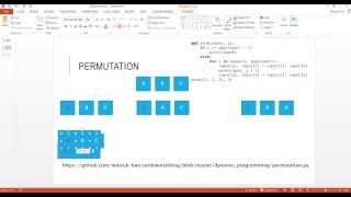 Permutation algorithm implementation - python Imagineer