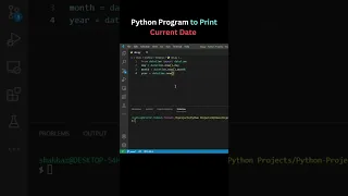 Python Tutorial How to Print Current Date in Year Format