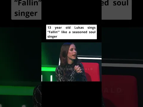 13 year old Lukas sings “Fallin’” like a seasoned soul singer