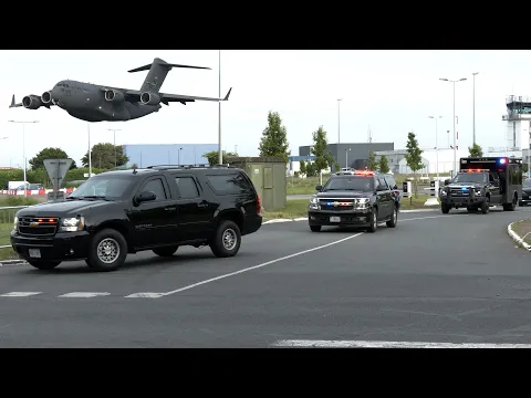 Download MP3 Five planes fly President Biden's motorcade to France 🇺🇸 🇫🇷