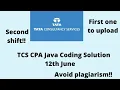 TCS CPA 12th June Java Coding Solution