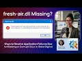 fresh-air dll Missing Fix VST Plugin Error