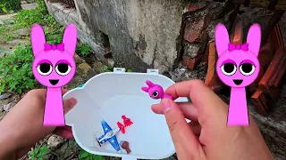 I Found Pinky Sprunki, Durple and Brainrot Character in ABANDONS House!