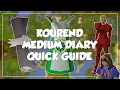 OUTDATED Kourend Medium Diary Quick Guide - Old School