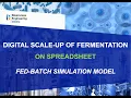 Digital scale-up of microbial fermentation on spreadsheet Fed-batch simulation model