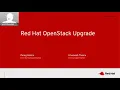 Webinar on OpenStack 13 to 16 1 Upgrade Framework
