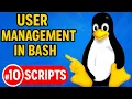 User and Permission Management in Bash