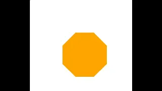 Octagonal shape with turtle
