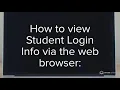 View Student Login in ParentVUE