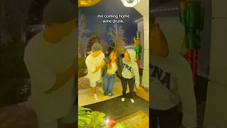 العودة إلى المنزل في حالة س كر النبيذ         دندنها